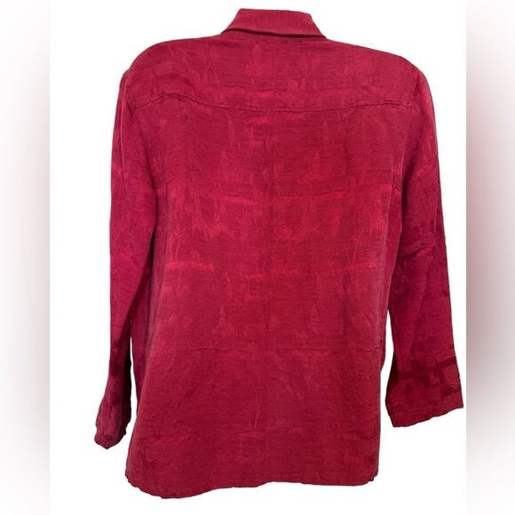 Vintage Chico’s Silk & Linen Blend Button Down - Picture 8 of 9